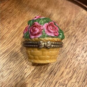 Limoge Like Flower Basket